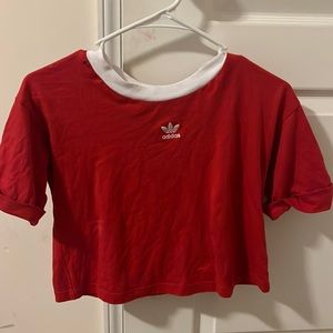 Adidas Red Crop Top